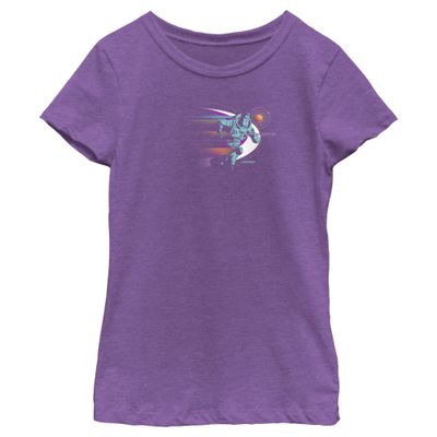 Disney Pixar Nova Lightyear Girls Short Sleeve Tee Shirt, Light Pink, X-Large
