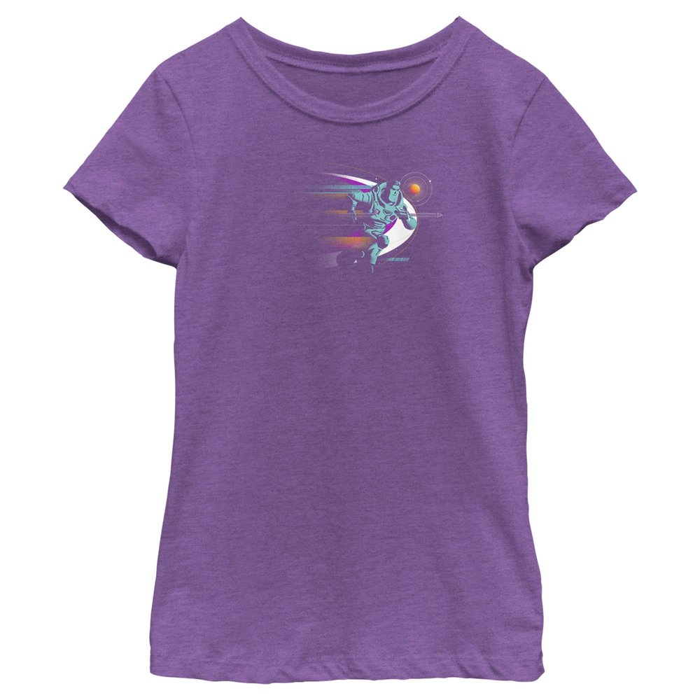 Disney Pixar Nova Lightyear Girls Short Sleeve Tee Shirt, Light Pink, X-Large