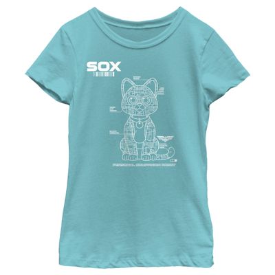 Disney Pixar Lightyear SOX TECH Girls Short Sleeve Tee Shirt, Tahiti Blue, Medium