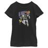 Disney Pixar Lightyear Space Rager Girls Short Sleeve Tee Shirt, Black, Large view 1
