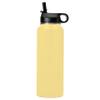 LaserGram Personalized Water Bottle, Crow, Stainless Steel Double Wall Vacuum Insulated with Flip Top Straw, Custom Engraved Gift (40oz / 1180ml Yellow) view 2