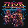 Marvel Thor: Love Grunge Thunder Girls Short Sleeve Tee Shirt, Black, Small view 2