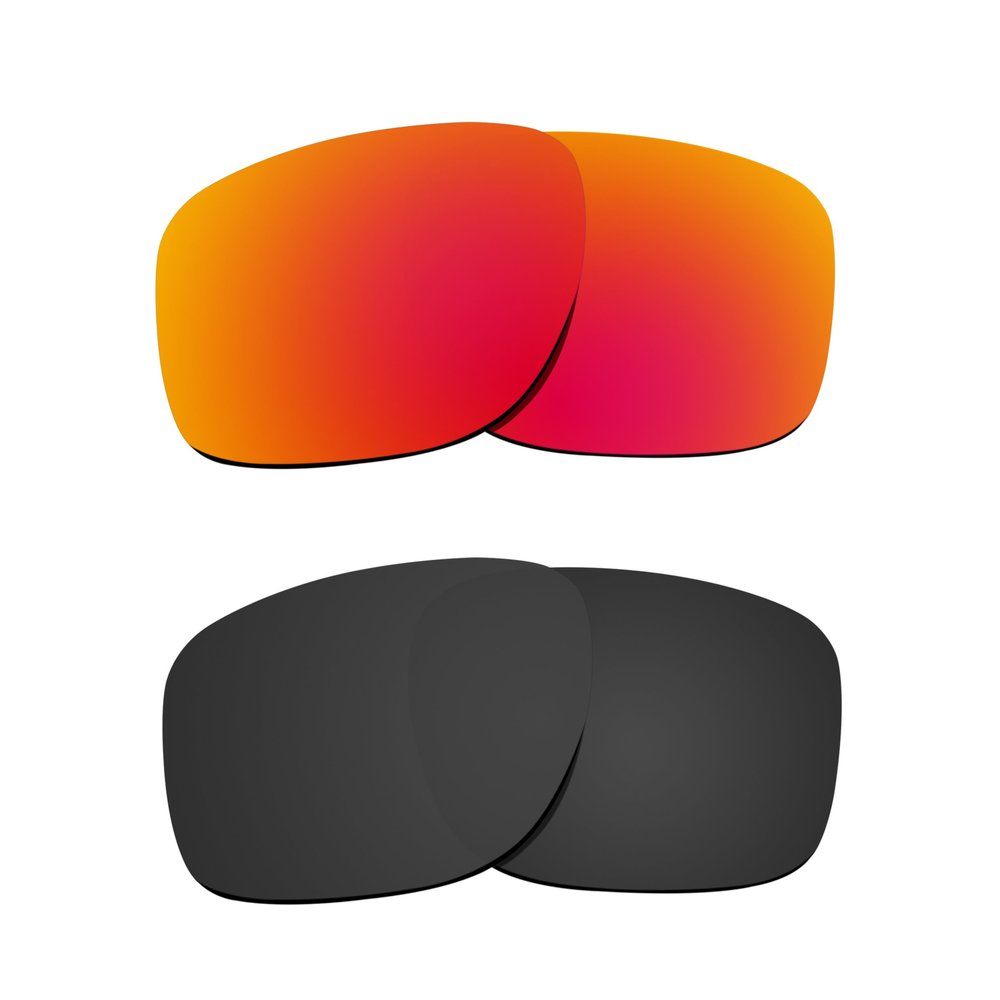 Littlebird4 Premium 1.5mm Polarized Replacement Lenses for Oakley Sliver OO9262 Sunglasses - MultiOptions (Black+Red)