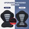 AQUARM Kayak Seat Thickened Padded Deluxe Canoe Seat Adjustable Kayak Backrest Replacement Seat Fishing Boat Seat Cushion Pad with Back Support for Universal Sit view 4