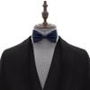Adam Young Men's Navy Blue Bow Tie Pre-Tied Style Formal Satin Classic Bowtie for Tuxedo Faux Silk (Large, Navy Blue) view 4