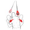 INNOLIFE Boxing Slip Bag, Dodge Hide Speed Bag Maize Ball Leather Ball for Reflex Training, Boxing, Kickboxing, MMA Pendulum Training, Red (Red (Without Filler))