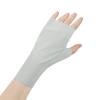 Mens Women Ice Silk Fingerless Driving Gloves Summer Sun Protection Half Finger Gloves Non-slip Sunblock Mitt for Cycling view 3
