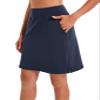 Jhsnjnr Women Summer Skirts Casual Tennis Skirts Knee Length Athletic Golf Skorts Skirts Navy Blue view 1