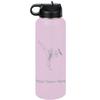 LaserGram Personalized Water Bottle, Taekwondo Woman, Stainless Steel Double Wall Vacuum Insulated with Flip Top Straw, Custom Engraved Gift (40oz / 1180ml Lavender) view 1