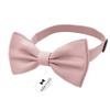 Adam Young Men's Rose Pastel Bow Tie Pre-Tied Style Formal Satin Classic Bowtie for Tuxedo Faux Silk (Large, Blush Pink) view 2