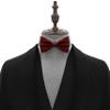 Adam Young Boy's Maroon Red Bow Tie Pre-Tied Style Formal Satin Classic Bowtie for Tuxedo Faux Silk (Medium, Burgundy) view 4