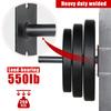 SYL Fitness Wall Mounted Weight Plate Holder, Wall Weight Storage Rack - Fit 1" Weight Plates (Weight Holder for 1" Plates) view 3