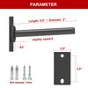 SYL Fitness Wall Mounted Weight Plate Holder, Wall Weight Storage Rack - Fit 1" Weight Plates (Weight Holder for 1" Plates) view 4