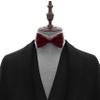 Adam Young Men's Burgundy Bow Tie Pre-Tied Style Formal Satin Classic Bowtie for Tuxedo Faux Silk (Large, Merlot Red) view 4