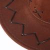 Classic Western Cowboy Hat Men's Women's Faux Felt Wide Brim Outback Hat Fedora Summer Sun Hat Travel Accessories Gray view 4