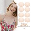 3 Pairs Bra Pads Push up Inserts, Breathable Sponge Bra Cup Pads for Sports Bras, Swimsuits, Dresses, Beige, 4.72x4.72x0.98 Inch view 2