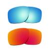 Littlebird4 Premium 1.5mm Polarized Replacement Lenses for Oakley Sliver OO9262 Sunglasses - MultiOptions (Red+Blue)