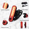 Bike Tail Light 5LED Bike Rear Light Rechargeable Bicycle TailLight Rear Cycling Safety Flashers Blinking 4 Modes (Set A) view 2