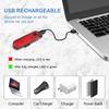 Bike Tail Light 5LED Bike Rear Light Rechargeable Bicycle TailLight Rear Cycling Safety Flashers Blinking 4 Modes (Set A) view 4