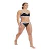 ARENA Performance Women's Icons Bikini Solid Two-Piece Swimsuit Cross Back MaxLife Training Suit Stylish Practice Bathing Suit Beach Swimwear, Black/White Logo, US Size 22 view 4