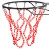 Yyiwhmy Basketball Net Replacement Heavy Duty,Resin Material, Anti-Rust Indoor Outdoor Standard 12-Ring Basketball HoopRed view 1