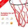 Yyiwhmy Basketball Net Replacement Heavy Duty,Resin Material, Anti-Rust Indoor Outdoor Standard 12-Ring Basketball HoopRed view 4