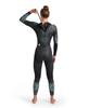 ARENA Women's Powerskin Storm Open Water Wetsuit for Racing, Diving, Surfing, Triathlon,Coral Blue Black view 2