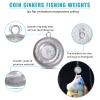 Disc Sinkers Fishing Weights Coin Sinkers Saltwater Surf Fishing Weights Bottom Fishing Drifting Trolling Catfishing Fishing Sinkers Weights Saltwater Tackle 1oz 2oz 3oz 4oz 5oz 6oz 8oz view 2