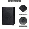 Honmein 2 Pcs Passport holdersUltra Slim passport walletPU Leather Passport Cover for Women and Men view 4