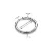 316L Surgical Stainless Steel Small Hoop Earrings for Men Women 8mm 10mm 12mm 14mm 16mm Hypoallergenic Earrings Cuff Huggie Hoop Earrings for Cartilage Piercings Earring Sets-5 pairs silver view 4