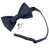 Adam Young Boy's Navy Blue Bow Tie Pre-Tied Style Formal Satin Classic Bowtie for Tuxedo Faux Silk (Medium, Navy Blue) view 3