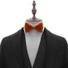 Adam Young Men's Tiger Carrot Bow Tie Pre-Tied Style Formal Satin Classic Bowtie for Tuxedo Faux Silk (Large, Burnt Orange) view 4