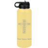 LaserGram Personalized Water Bottle, Bible Verse John 3-16, Stainless Steel Double Wall Vacuum Insulated with Flip Top Straw, Custom Engraved Gift (40oz / 1180ml Yellow) view 1