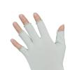RUIXIA Mens Women Ice Silk Fingerless Driving Gloves Summer Sun Protection Half Finger Gloves Non-slip Sunblock Mitt for Cycling, Grey Half Finger Gloves, One Size view 3