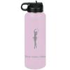 LaserGram Personalized Water Bottle, Ballet Dancer Woman, Stainless Steel Double Wall Vacuum Insulated with Flip Top Straw, Custom Engraved Gift (40oz / 1180ml Lavender) view 1