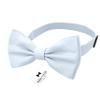 Adam Young Boy's Light Blue Bow Tie Pre-Tied Style Formal Satin Classic Bowtie for Tuxedo Faux Silk (Medium, Pastel Blue) view 2