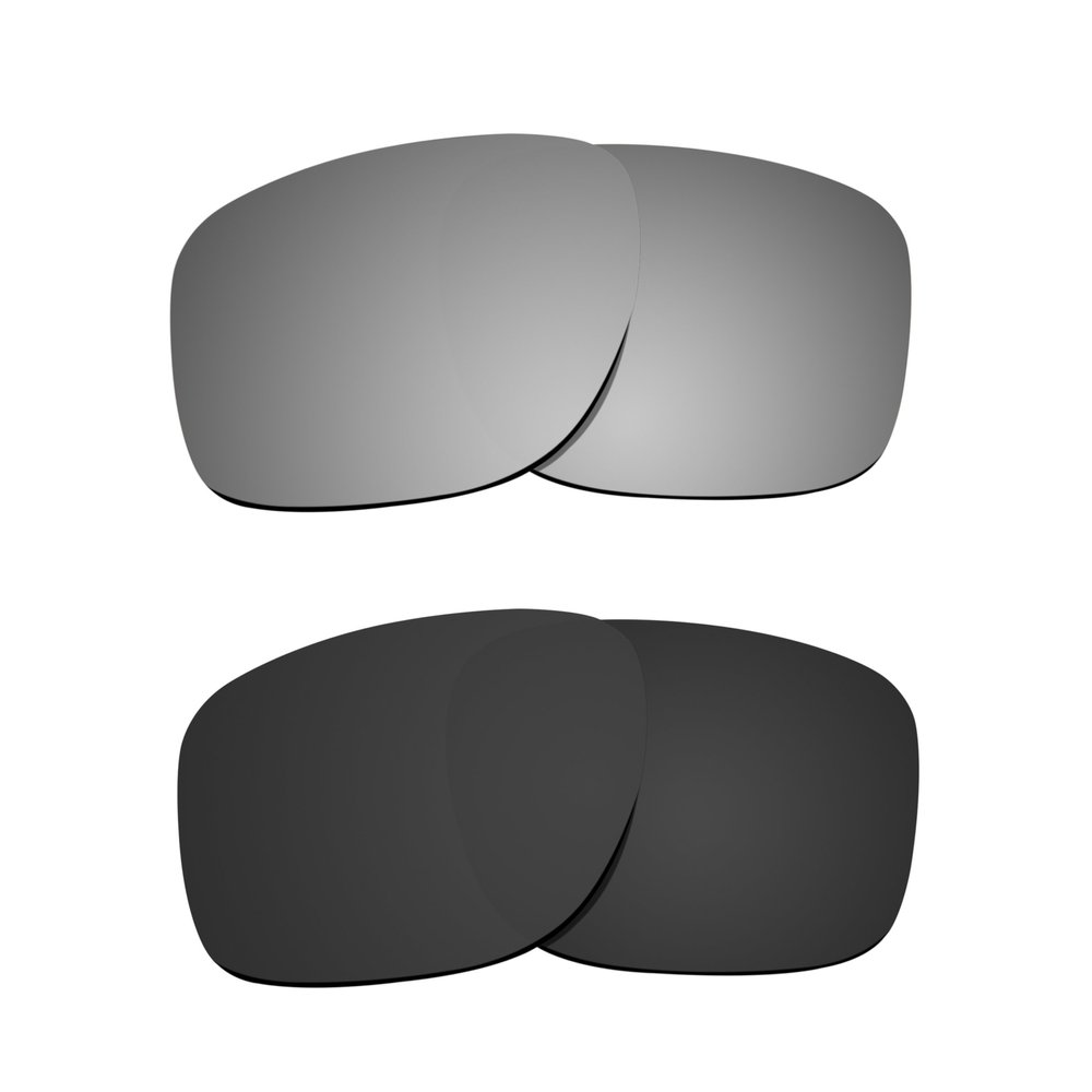 Littlebird4 Premium 1.5mm Polarized Replacement Lenses for Oakley Sliver OO9262 Sunglasses - MultiOptions (Black+Titanium)
