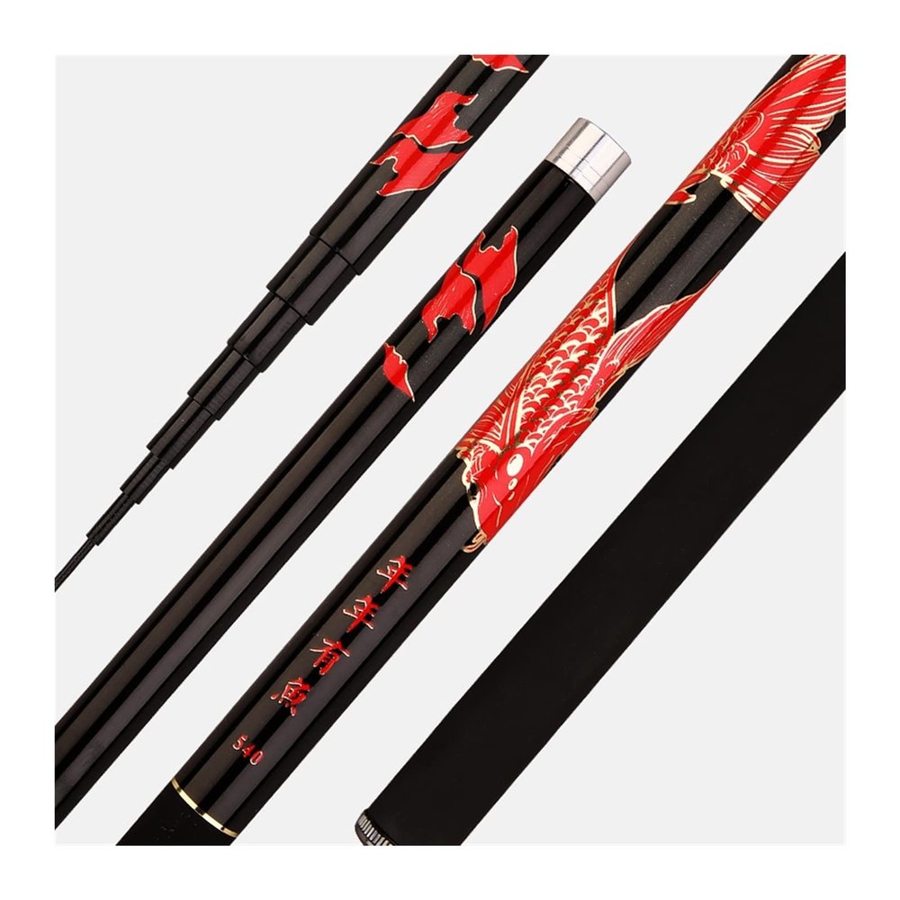 jinyi2016SHOP Telescopic Fishing Rod Ultralight Travel Fishing Rod, Summer Stream Telescopic Fishing Rods Carbon Fiber Carp Rods Freshwater Fishing Rod Light Hard Hand Pole Portable Fishing Pole