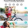 ATERO Unbreakable Silicone Water Bottle with Motivational Time Marker, Leakproof Durable BPA-Free Non-Toxic for Office, Home and Kitchen Outdoor Fitness and Gym(850ML, Multicolour, set of 1) view 3