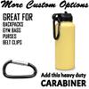 LaserGram Personalized Water Bottle, Baseball Player 3, Stainless Steel Double Wall Vacuum Insulated with Flip Top Straw, Custom Engraved Gift (40oz / 1180ml Yellow) view 4