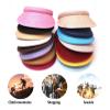 2Pcs Women's Summer Sun Visor Hat UV Protection Lightweight Travel Caps,Outdoor Golf Tennis Cap Beach Visor Sports Cap, Black & Light Blue view 3