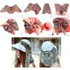 3in1 Sun Visor Hats for Women Wide Brim Sun Hats Rollable Ponytail Hat Beach Visors with Neck Flap Floppy Hat Hiking Hat Gray Blue view 4