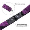 Barry.Wang Self Tie Bow Ties for Men Dark Purple Bow Tie and Pocket Square Cufflinks Set Paisley Flower Bowtie Wedding view 4
