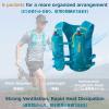 Azarxis Hydration Running Vest Backpack Pack 5L for Women and Men Jogging Trail Race Marathon Cycling Hiking (Gray with 1.5L Water Bladder) view 4