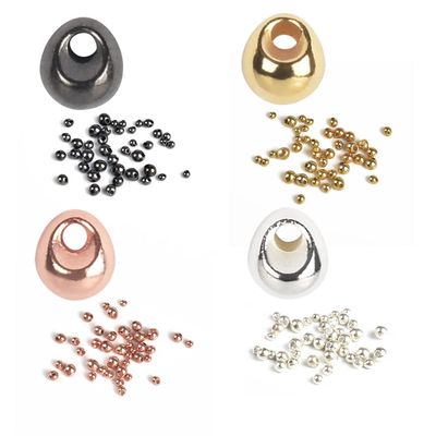 MUUNN 200pcs/lot Fly Tying Tungsten Beads,Tungsten Nymph Head Ball for Fly Tying Material 2.3mm 4 Colors