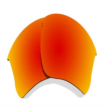 Littlebird4 Premium 1.5mm Polarized Replacement Lenses for Oakley Flak Jacket XLJ OO9009 Sunglasses - Fire Red