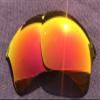 Littlebird4 Premium 1.5mm Polarized Replacement Lenses for Oakley Flak Jacket XLJ OO9009 Sunglasses - Fire Red view 3