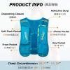 Azarxis Hydration Running Vest Backpack Pack 5L for Women and Men Jogging Trail Race Marathon Cycling Hiking (Mint Blue with 2 x 500ml Soft Flasks) view 2