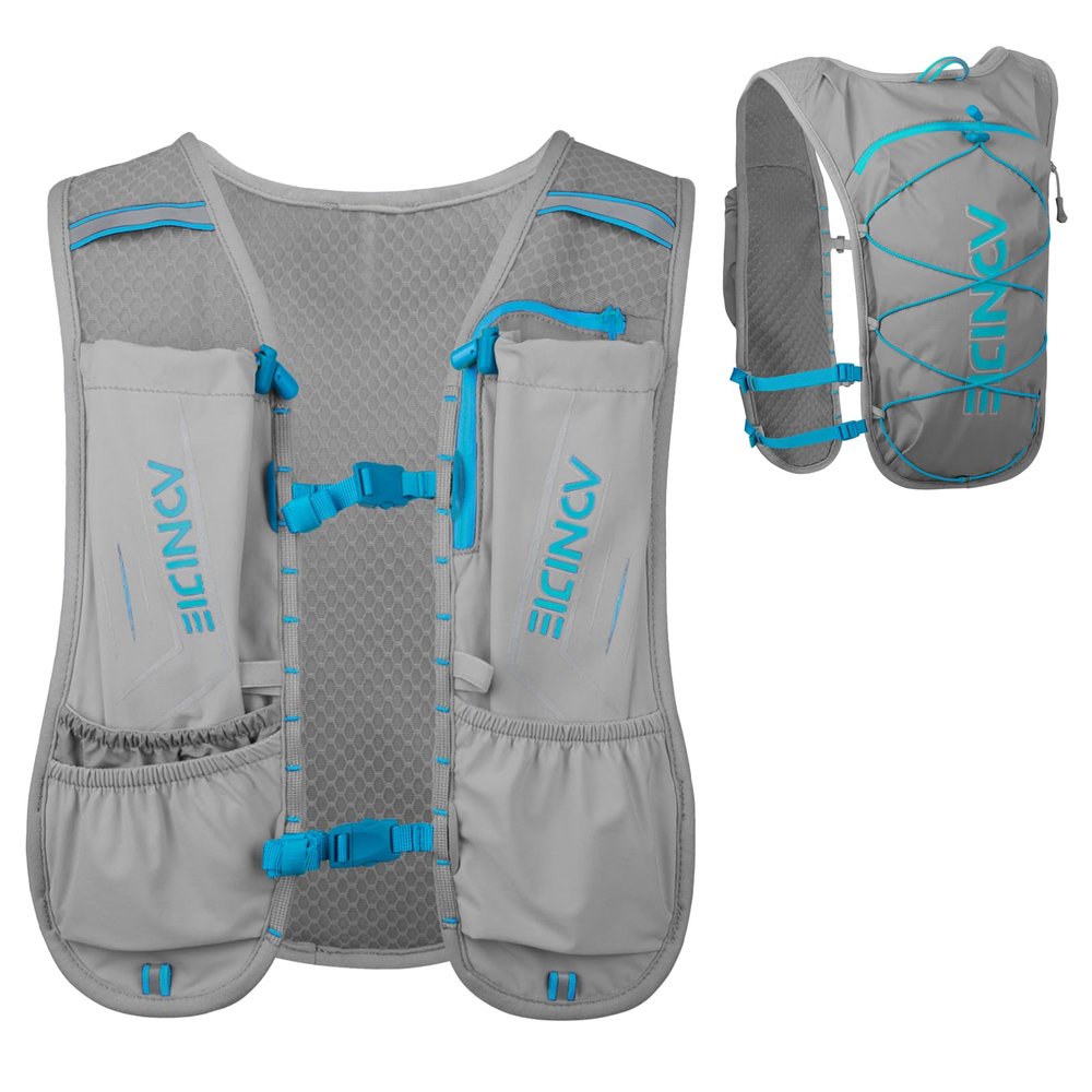 Azarxis Hydration Running Vest Backpack Pack 5L for Women and Men Jogging Trail Race Marathon Cycling Hiking (Gray Backpack Only)