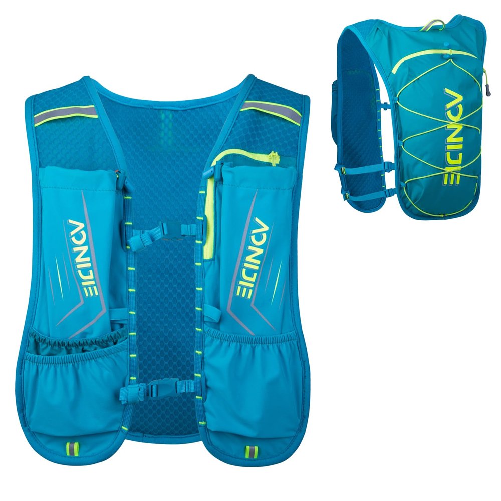 Azarxis Hydration Running Vest Backpack Pack 5L for Women and Men Jogging Trail Race Marathon Cycling Hiking (Mint Blue Backpack Only)